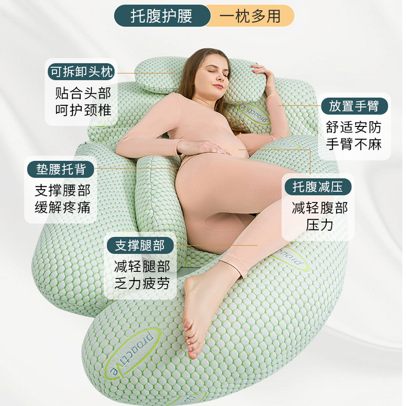 準媽媽專用護腰托腹枕頭