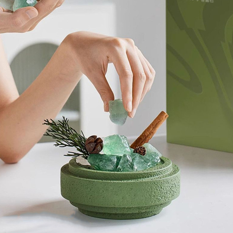 Aromatherapy crystal stone diffuser gift box High-grade essential oil long-lasting gift for boys and girls Home bedroom fragrance ornaments